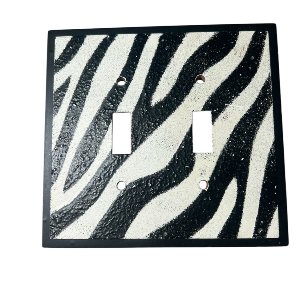 Zebra Print Light Switch Cover
